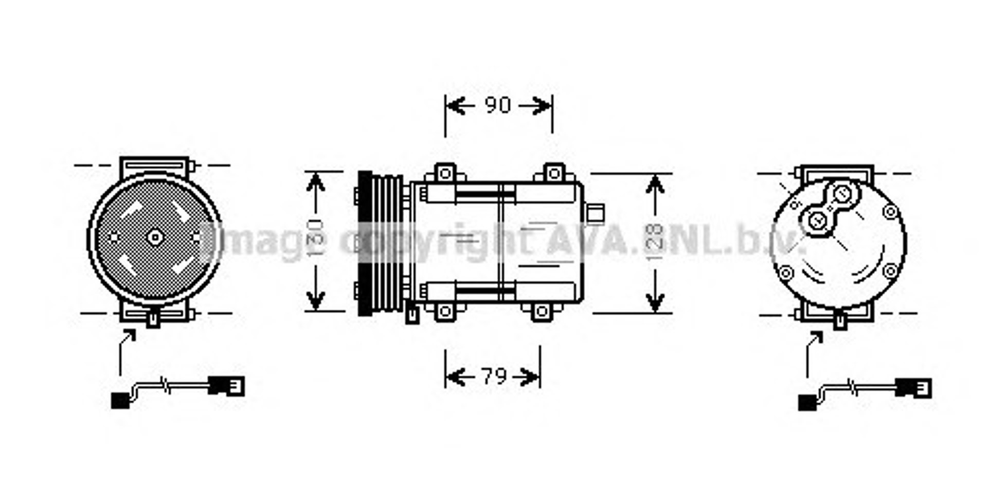 Компрессор кондиционера AVA QUALITY COOLING FDAK284