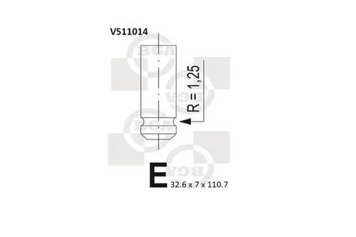 Клапан выпускной BGA V511014