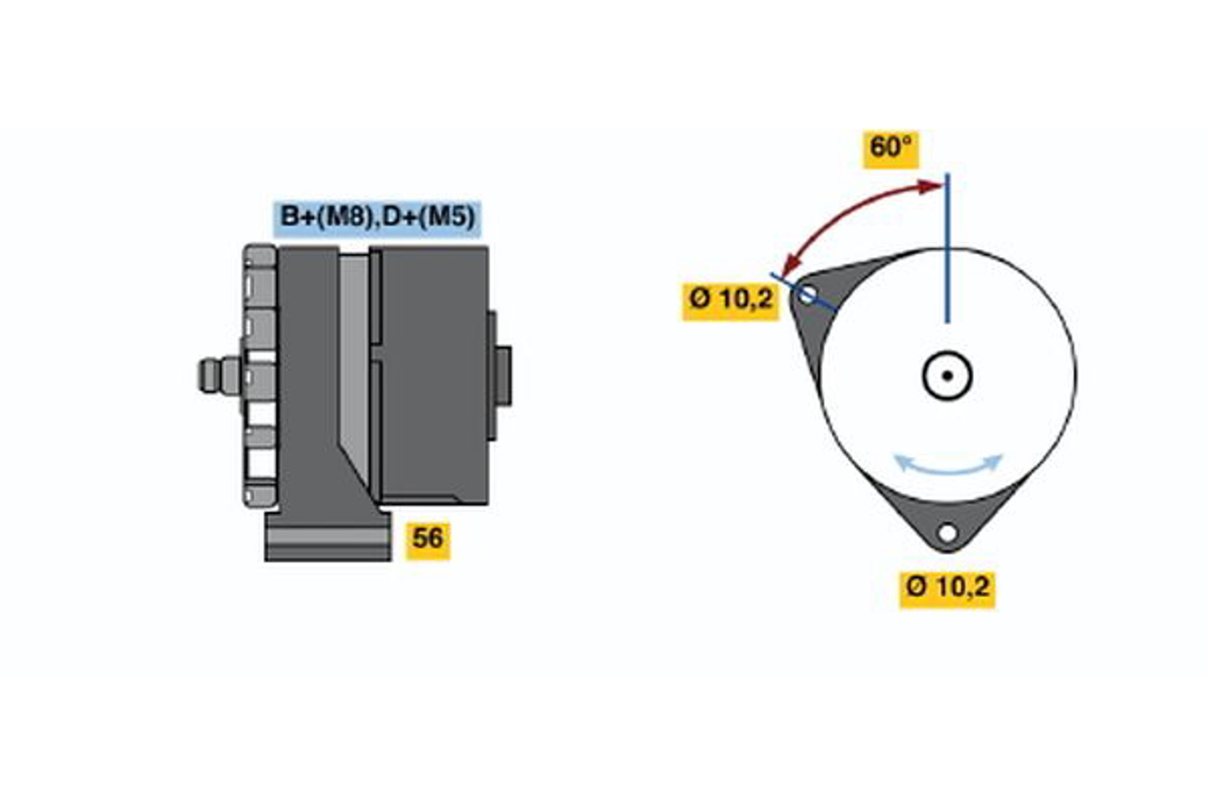 Генератор BOSCH 0120469588