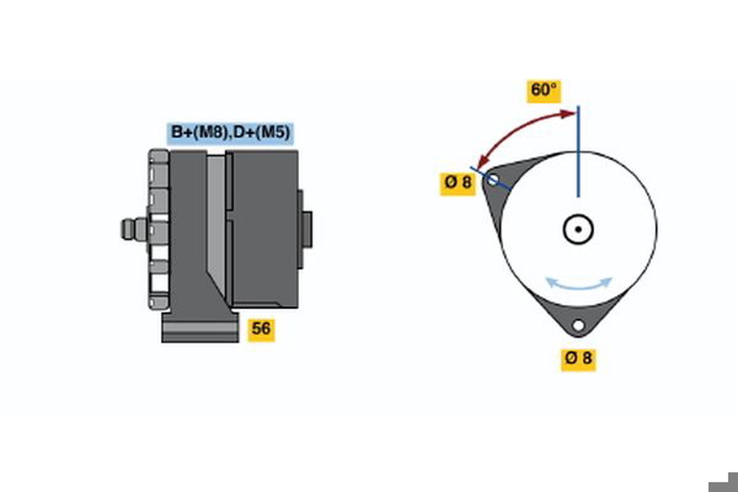 Генератор BOSCH 0120469782
