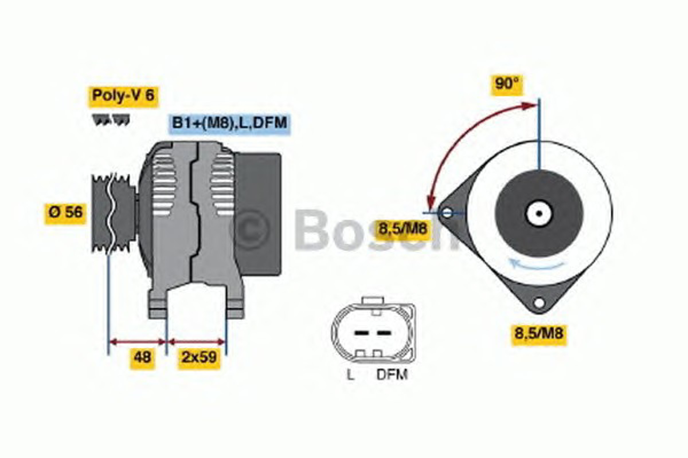 Генератор BOSCH 0124325140