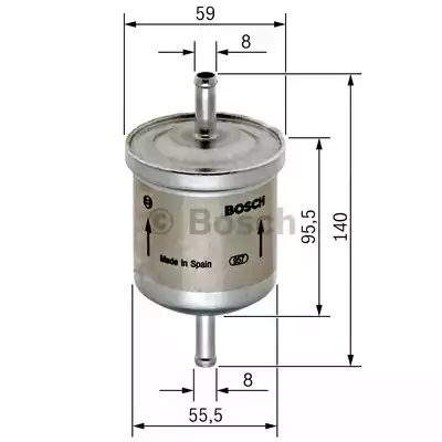 Топливный фильтр BOSCH 0450905002