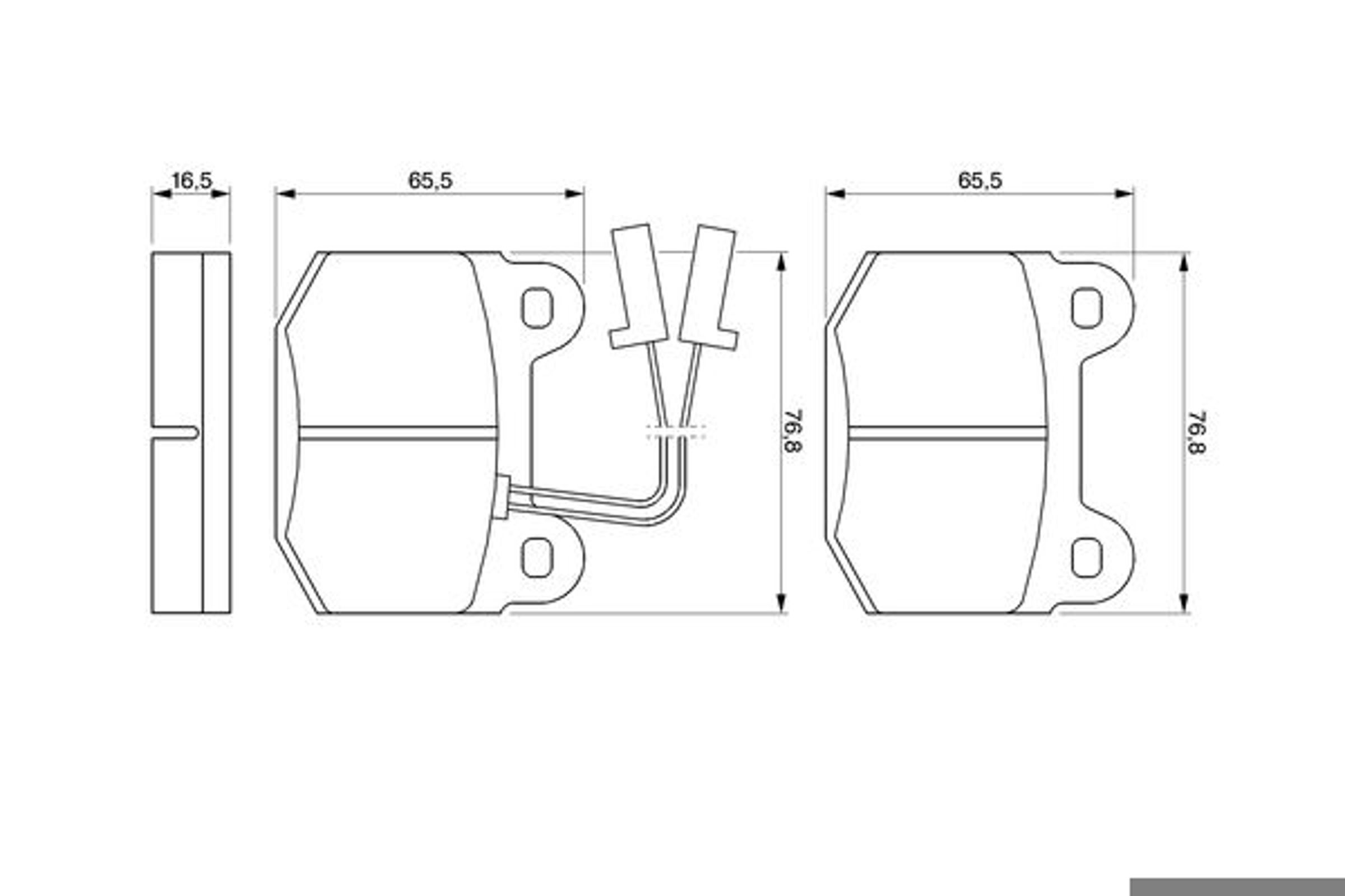 Колодки тормозные дисковые BOSCH 0986424029