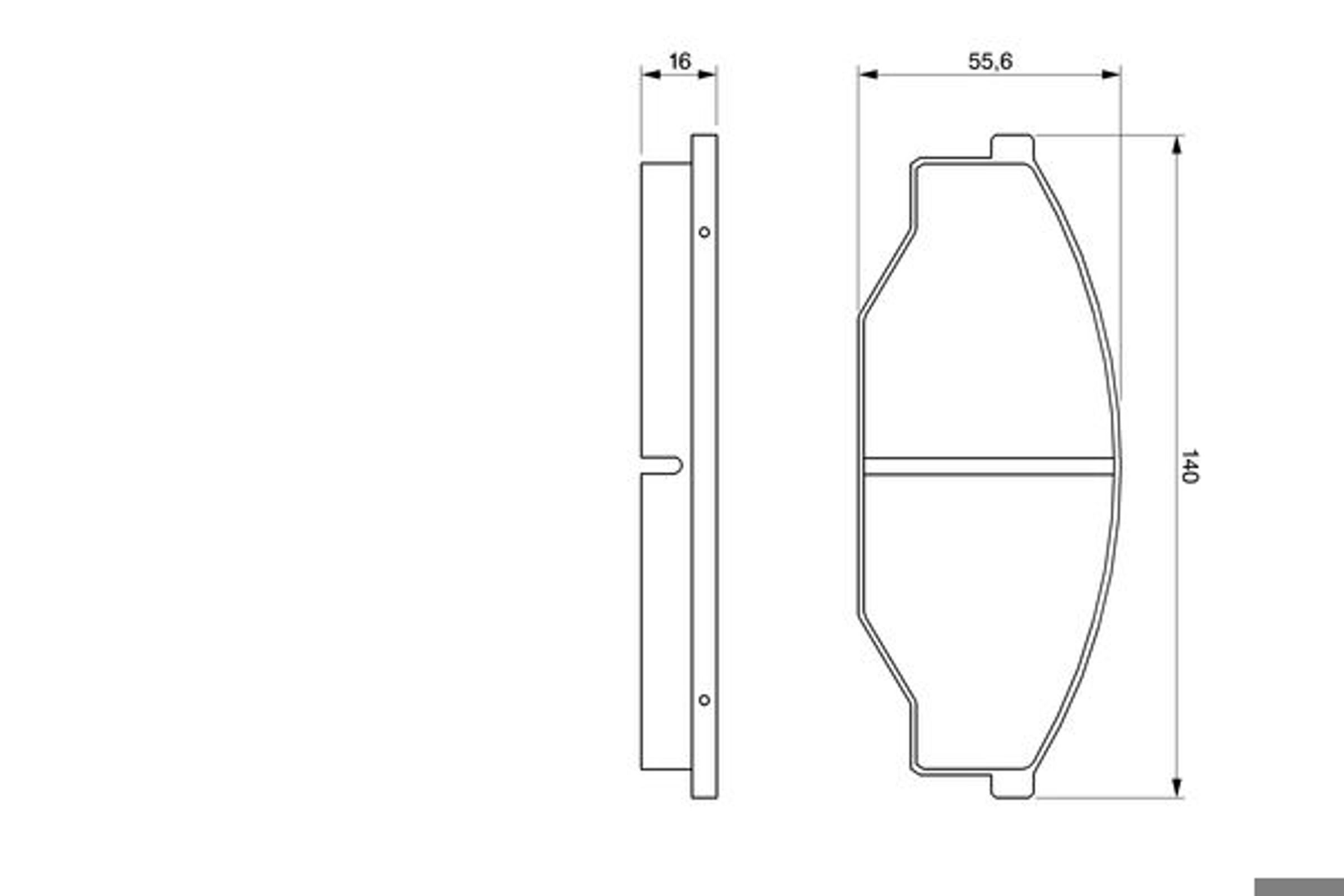 Колодки тормозные дисковые BOSCH 0986424382