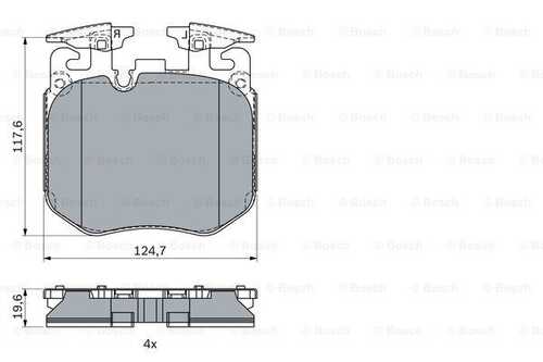 Колодки тормозные дисковые BOSCH 0986424431