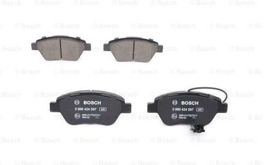 Комплект тормозных колодок дискового тормоза BOSCH 0986424597