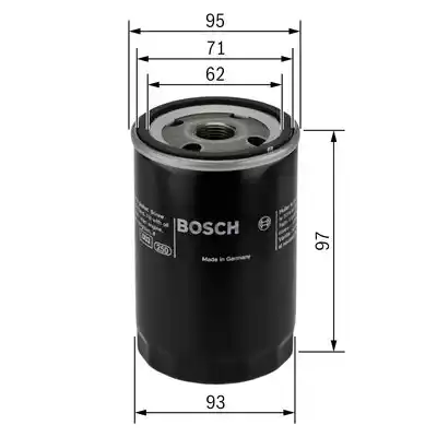 Масляный фильтр BOSCH 0986452003