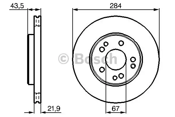 Тормозные диски BOSCH 0986478186