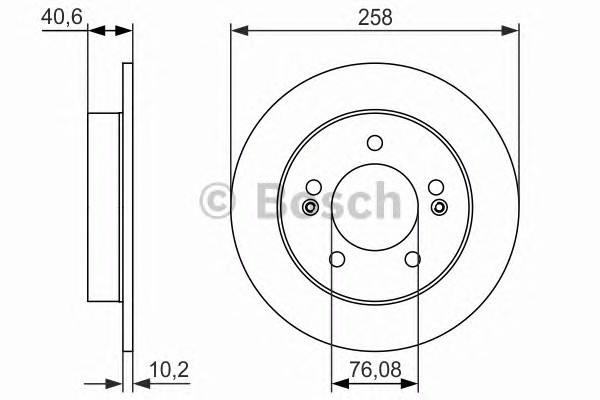 Диск тормозной BOSCH 0986479059