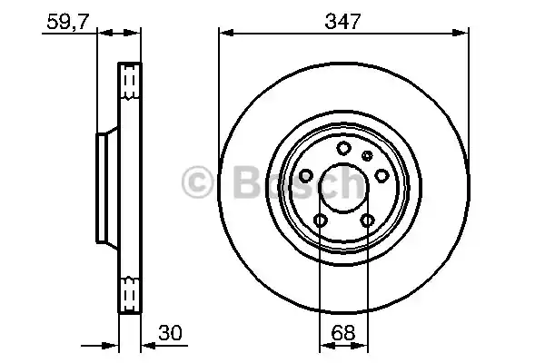 Тормозной диск BOSCH 0986479260