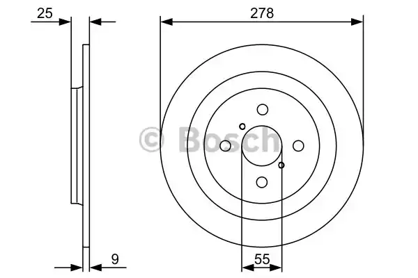 Тормозной диск BOSCH 0986479360