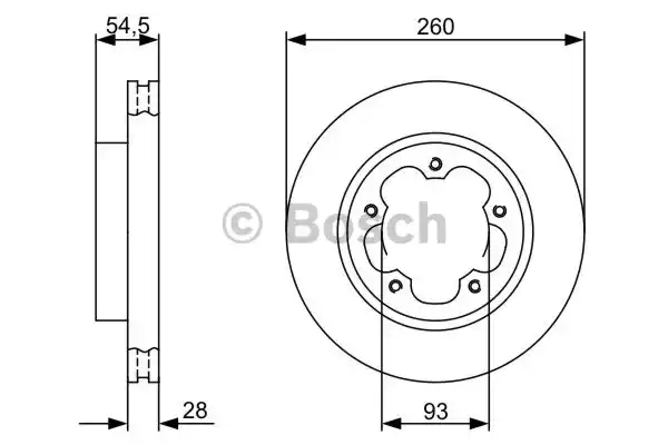 Тормозной диск BOSCH 0986479392