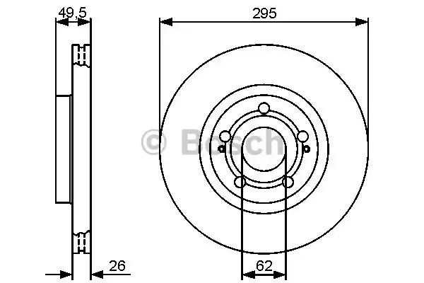 Тормозной диск BOSCH 0986479454