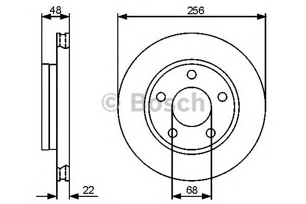 Тормозной диск BOSCH 0986479463