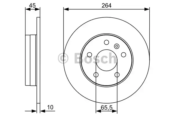 Тормозной диск BOSCH 0986479516
