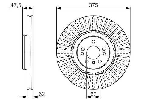 Тормозные диски BOSCH 0986479A26
