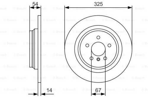 Тормозной диск BOSCH 0986479D10