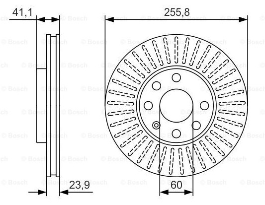 Тормозной диск BOSCH 0986479R76