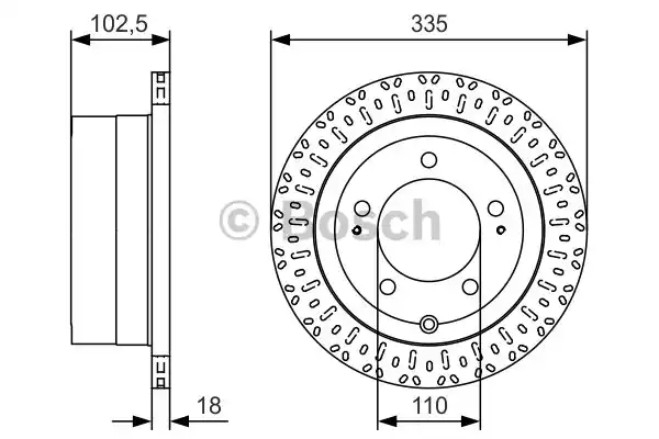 Тормозной диск BOSCH 0986479U32