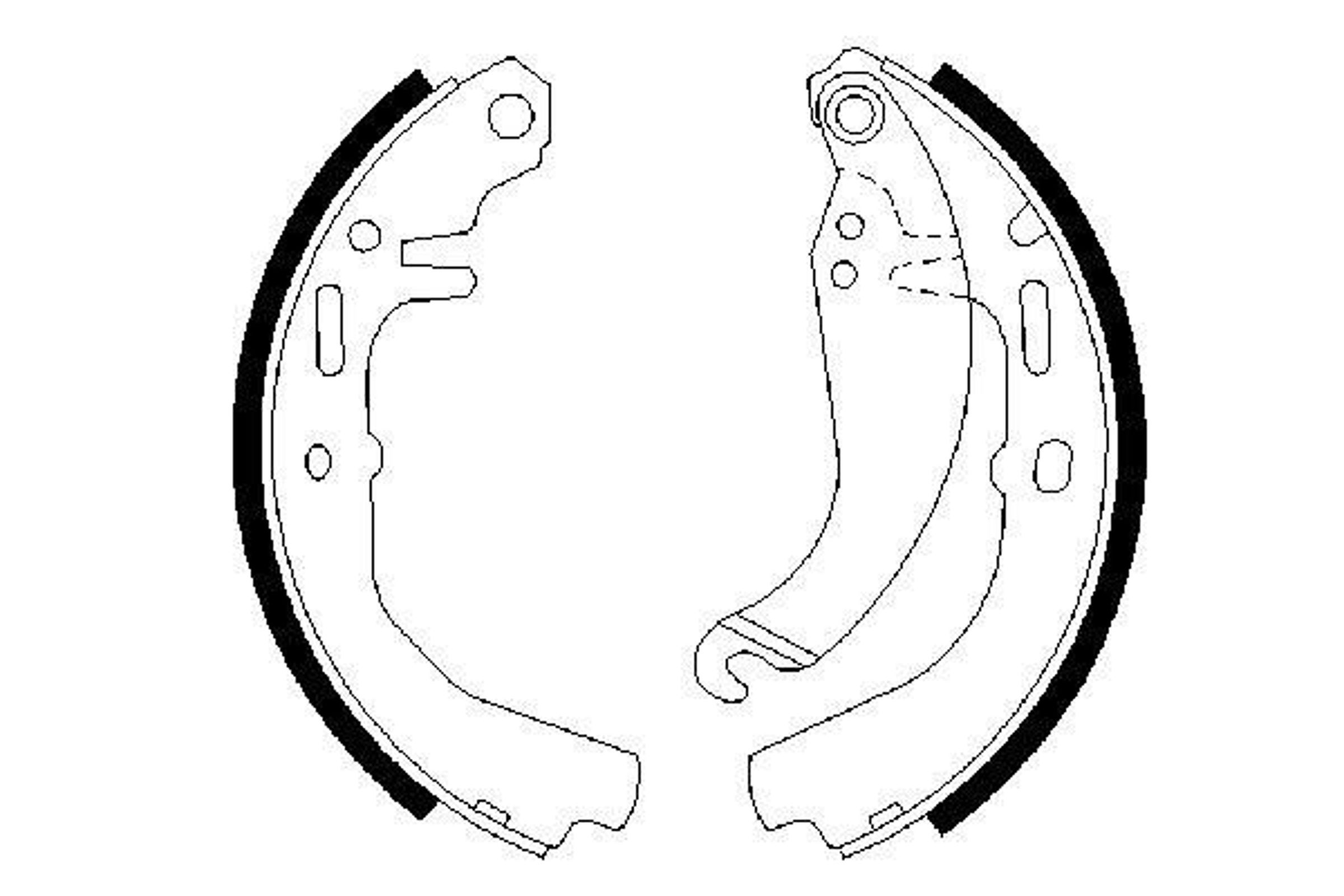 Колодки тормозные барабанные BOSCH 0986487109
