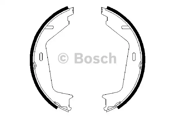 Комплект колодок стояночного тормоза BOSCH 0986487623