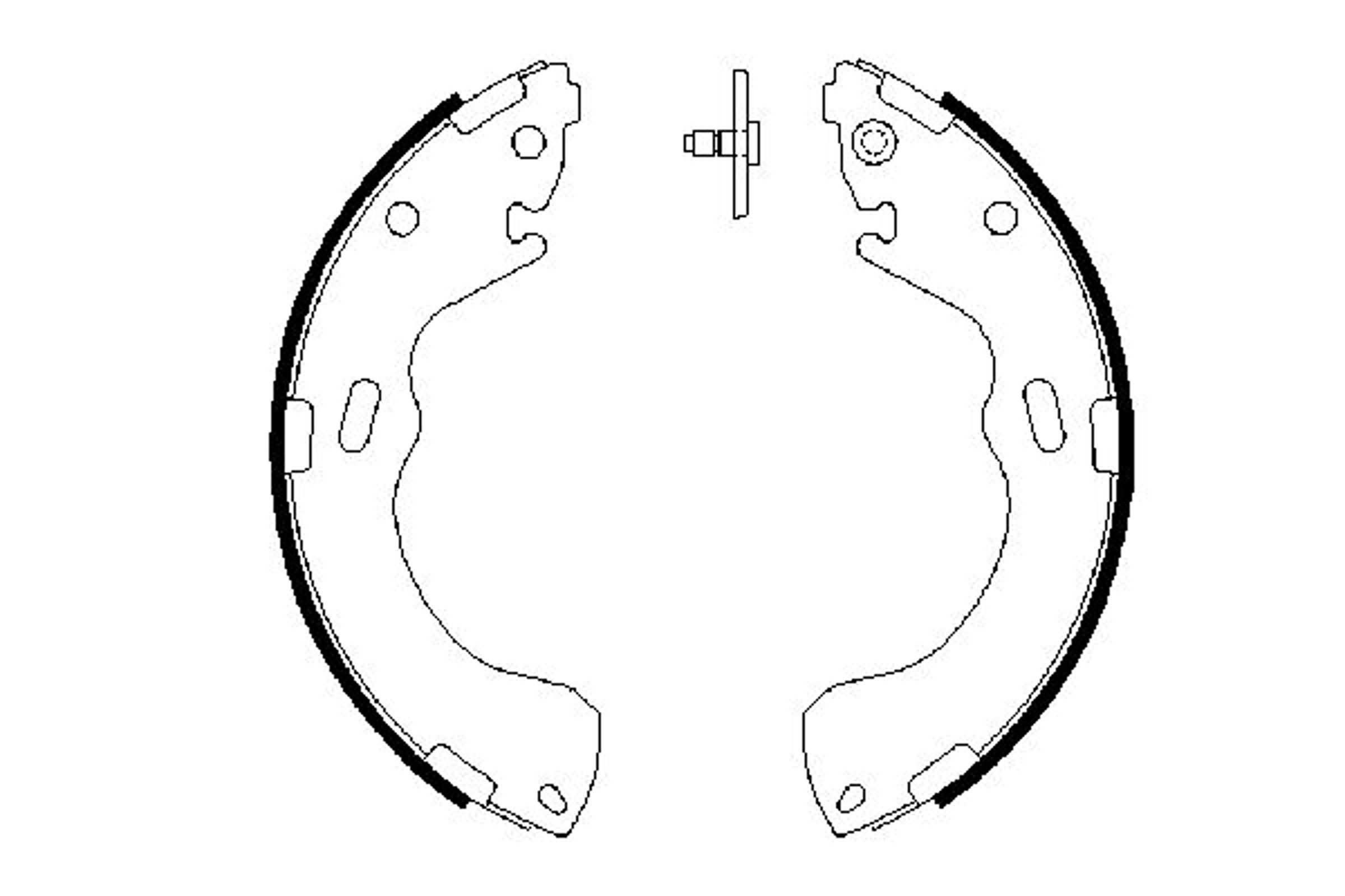 Колодки тормозные барабанные BOSCH 0986487631