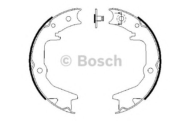 Колодки тормозные барабанные BOSCH 0986487685