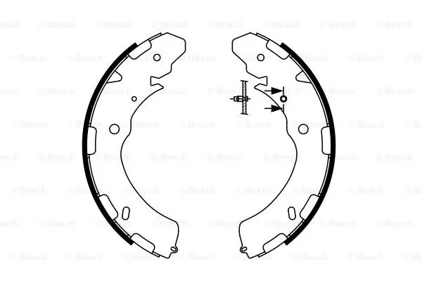 Комплект тормозных колодок BOSCH 0986487758