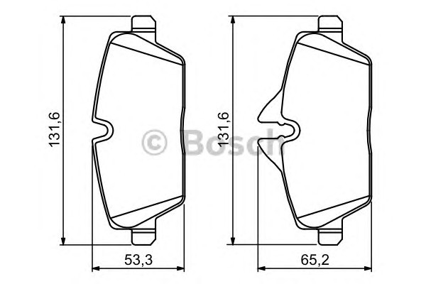 Колодки тормозные дисковые BOSCH 0986494120