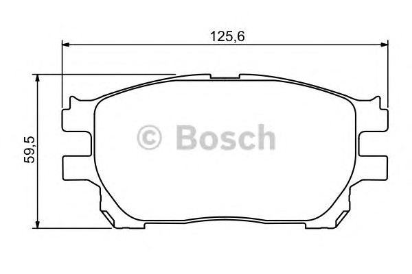 Колодки тормозные дисковые BOSCH 0986494212
