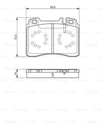 Колодки тормозные дисковые BOSCH 0986495057