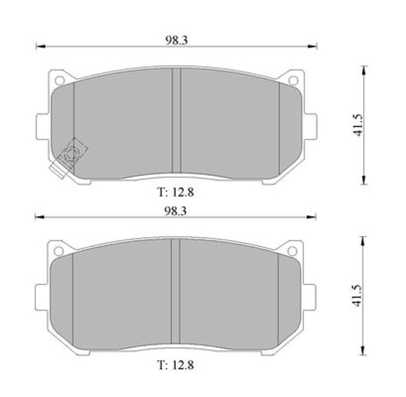 Комплект тормозных колодок дисковый тормоз BOSCH 0986505661