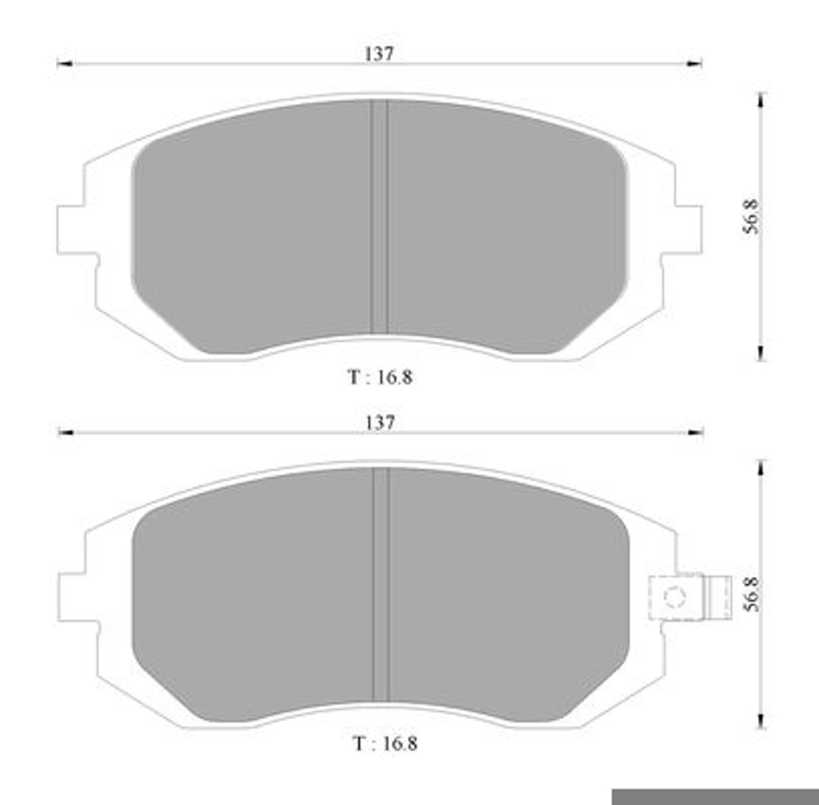 Комплект тормозных колодок дисковый тормоз BOSCH 0986AB1476