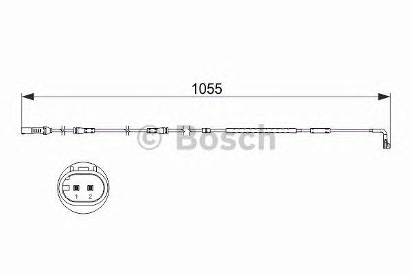 Сигнализатор износ тормозных колодок BOSCH 1987473506