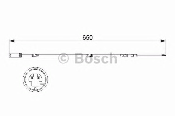 Сигнализатор износ тормозных колодок BOSCH 1987473513