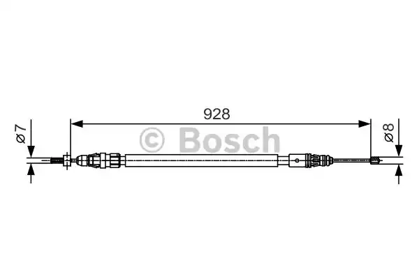 Трос стояночного тормоза BOSCH 1987482000