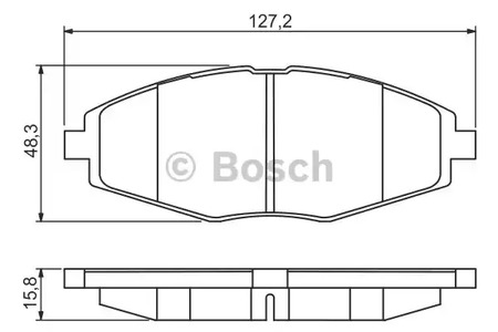 Комплект тормозных колодок дискового тормоза BOSCH 0 986 495 224