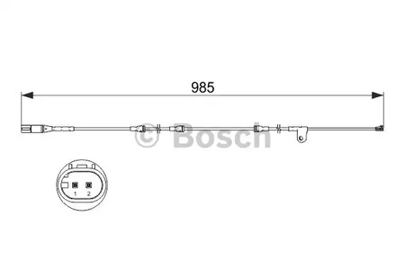 Сигнализатор износ тормозных колодок BOSCH 1 987 473 520