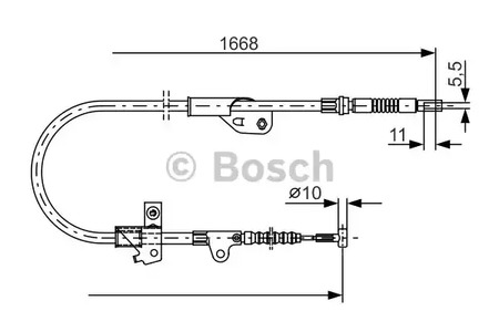 Трос ручника BOSCH 1 987 477 755