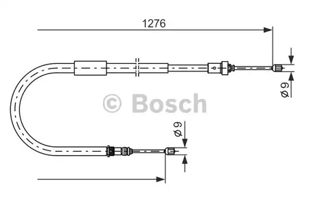 Трос стояночного тормоза BOSCH 1 987 477 938