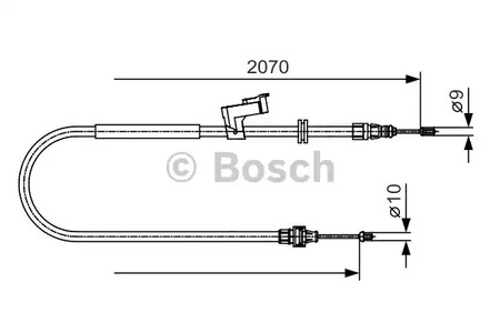 Трос стояночного тормоза BOSCH 1 987 482 133