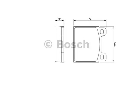 Колодки тормозные дисковые BOSCH 0 986 460 111