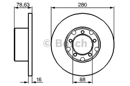 Тормозной диск BOSCH 0 986 478 201