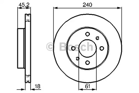 Тормозные диски BOSCH 0 986 478 533