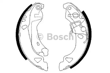 Комплект тормозных колодок BOSCH 0 986 487 317