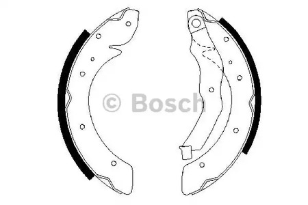 Комплект тормозных колодок BOSCH 0 986 487 528