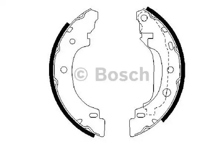 Комплект тормозных колодок BOSCH 0 986 487 570