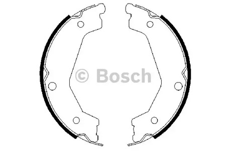 Комплект колодок стояночного тормоза BOSCH 0 986 487 708