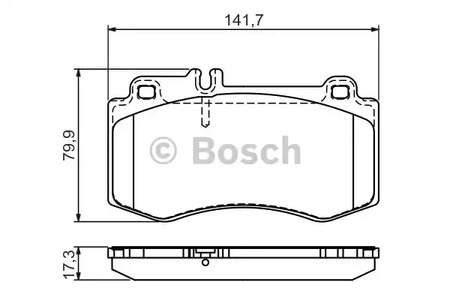 Комплект тормозных колодок дискового тормоза BOSCH 0 986 494 405