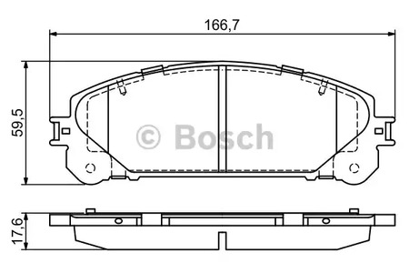 Комплект тормозных колодок дискового тормоза BOSCH 0 986 494 686